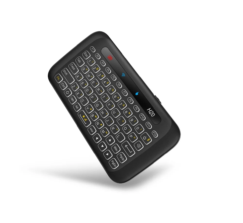 ACEMAX H20 2.4GHz MINI Wireless Keyboard with Backlit and touchpad IR Learning Function for