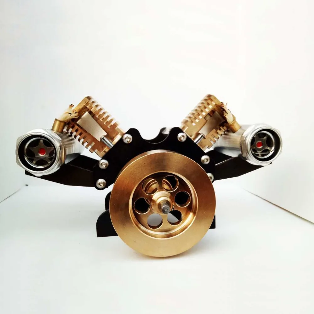

V2 fire engine, Stirling engine, vacuum engine, birthday creative gift