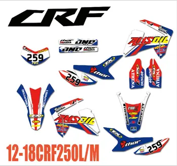 

Dirt Bike Motocorss TEAM DECALS Graphics Stickers Background Decals For Honda CRF250L 2010 2011 2012 2013 2014 2015 2016