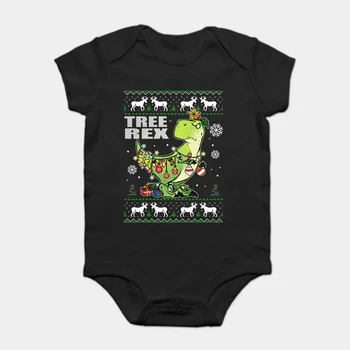 

Baby Onesie Baby Bodysuits kid t shirt Funny novelty TREE REX T-REX CHRISTMAS shirt hoodie sweater longsleeve cool