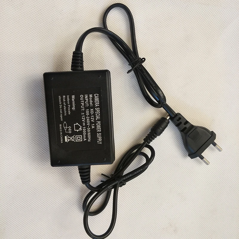 Специальный источник питания для камеры Европейского типа DC 12V 1A адаптер ip камера