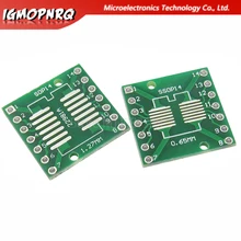 Adaptador de soquete tssop14 ssop14 sop14, placa de módulo conversor de transferência para dip14 ic smd 0.65mm 1.27mm com 10 peças