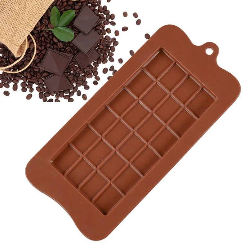 Silicone Chocolate Mold Molds 24 Cavity Square Moulds Baking