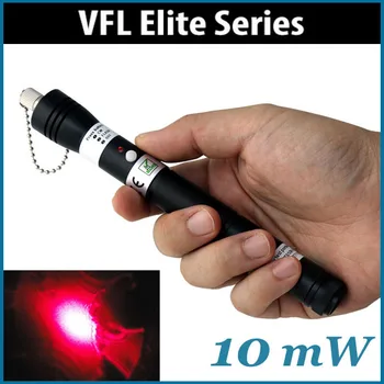 

Elite Series Enough Power 10mW VFL Visual Fault Locator Red Laser Light Pen Fiber Optic Cable Tester 10KM Range,VFL10B