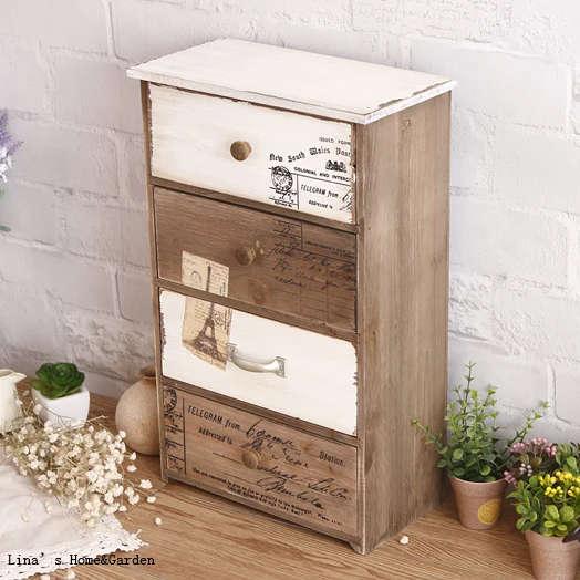 Europa Huisje Kleine Shabby Chic Massief Hout 4 Laden Kast in Europa ... Europa Huisje Kleine Shabby Chic Massief Hout 4 Laden Kast in Europa ...