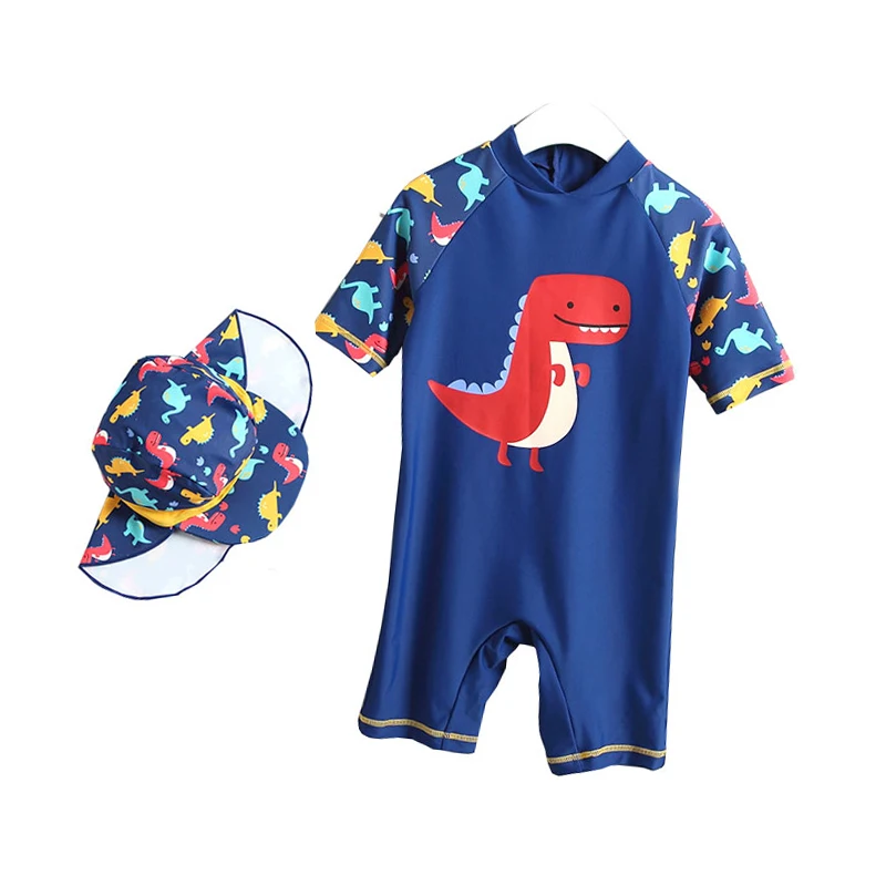 Boy Cartoon Dinosaur Baby Swimwear Kids Boys One Piece Toddler 2019