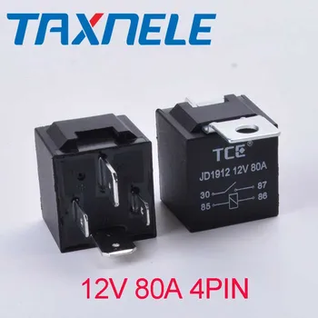 

1PCS JD1912 Car Relay 12V 24V 80A 4Pin DC AMP SPDT Relay Car Starter Auto Relay Universal for starter motor automotive relay