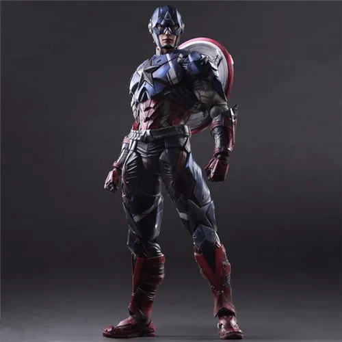 Variant PLAY ARTS KAI Marvel Капитан Америка ПВХ фигурка Супер Герои Аниме Фигурка Коллекционная модель игрушки куклы 27 см SHAF018