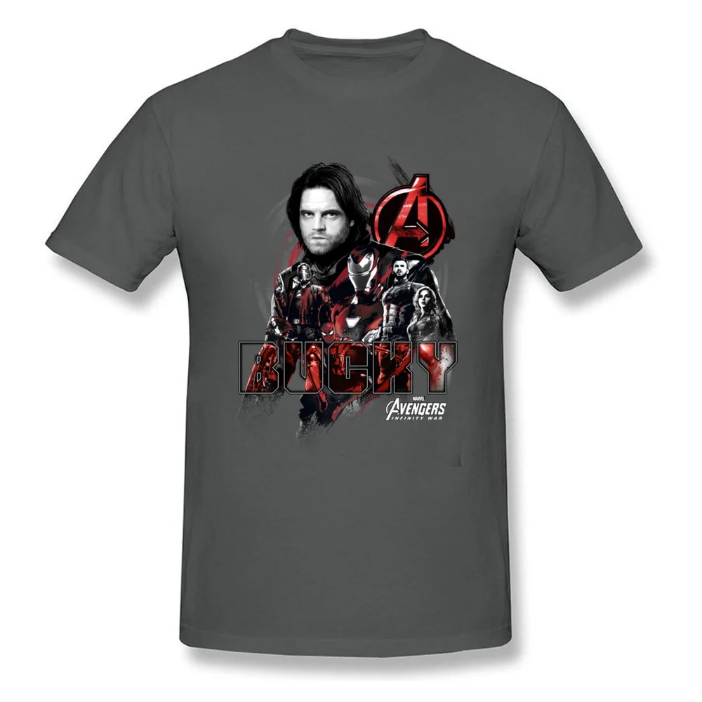 Europe Star Wars Bucky Crew Tshirts On Sale Summer Short Sleeve Crew Neck Tops & Tees Pure Cotton Adult Simple Style Tops Tees Bucky Crew carbon