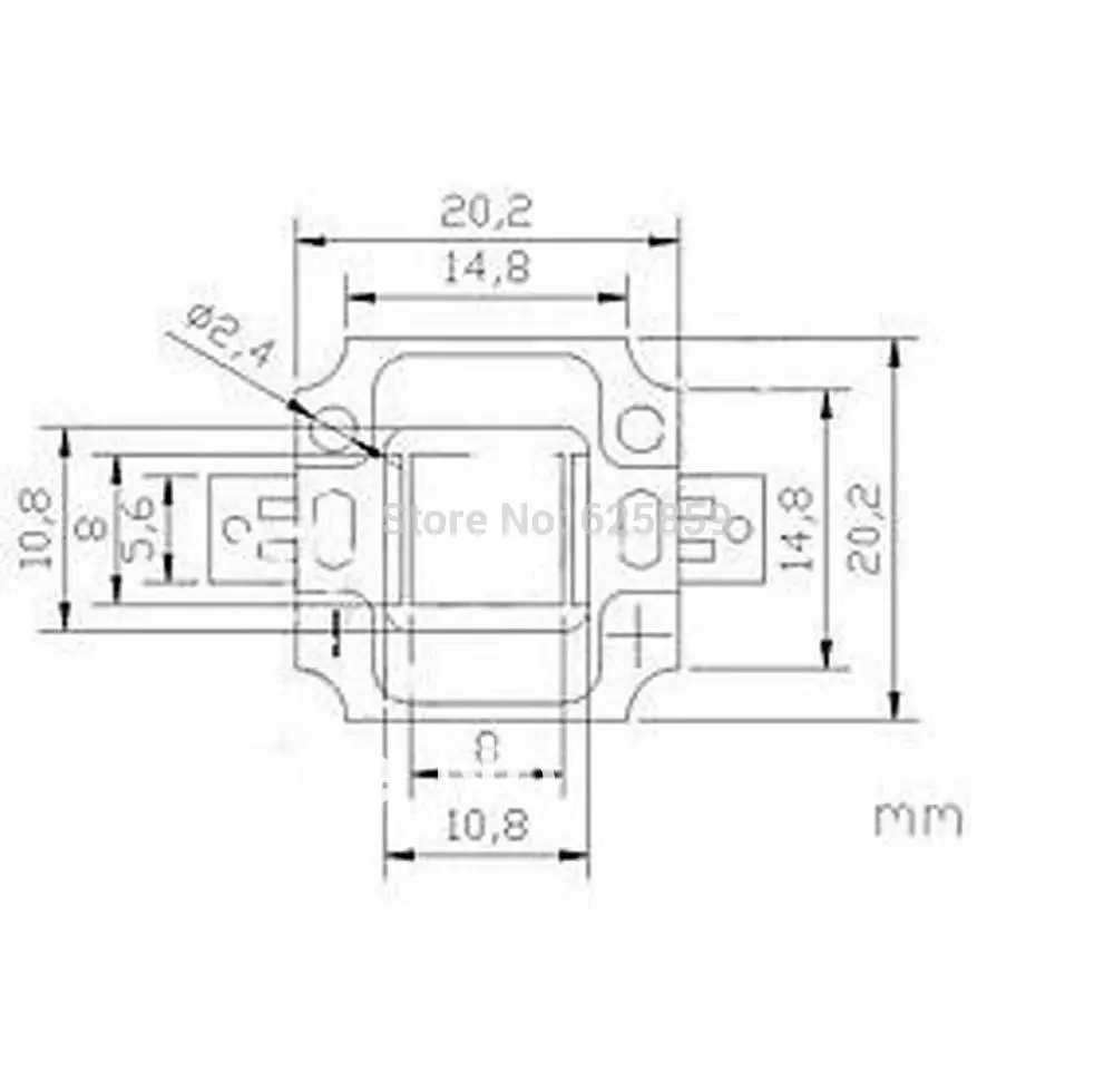 32mil 10 шт. Вт светодисветодиодный Королевский синий 440 445nm Высокая мощность 180 200LM