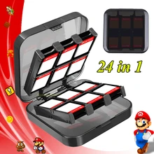 Дорожный переключатель аксессуары 24 в 1 Футляр для игровых карт водонепроницаемый nintendo Switch Жесткий Корпус для nintendo switch Games Cards Box