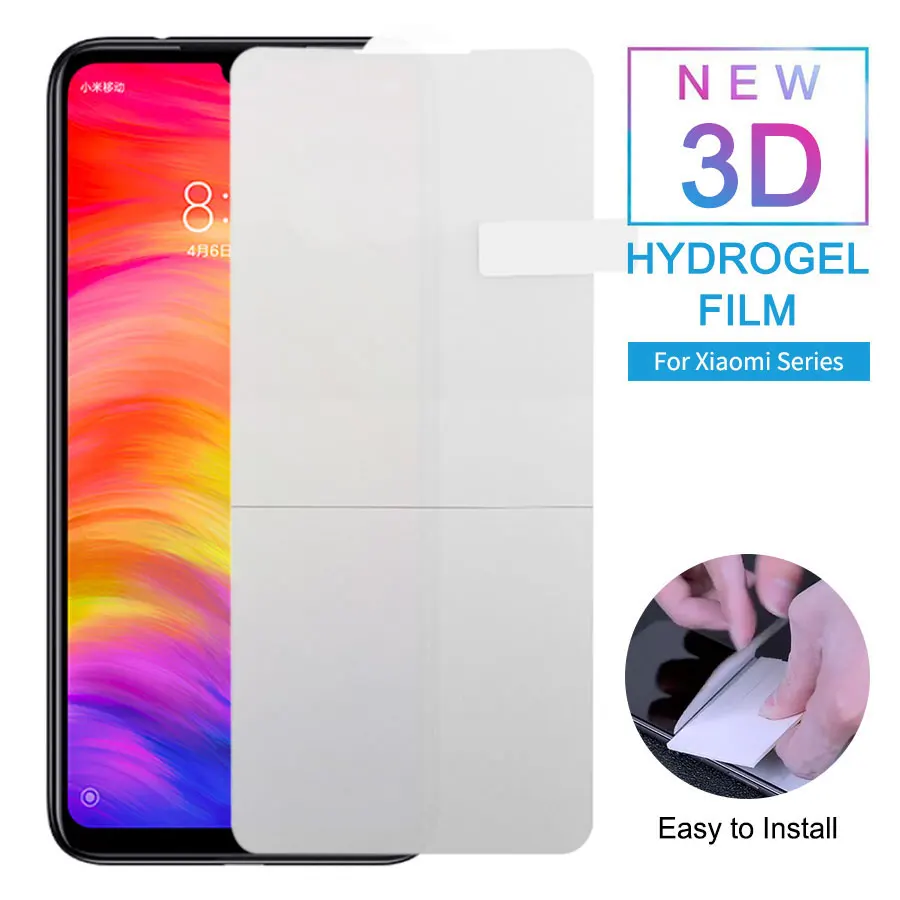 

3D Hydrogel Film for Xiaomi Mi Redmi Note 7 Pro Screen Protector Protective Film Full Cover Sticker for Xiaomi Mi Redmi Note 7