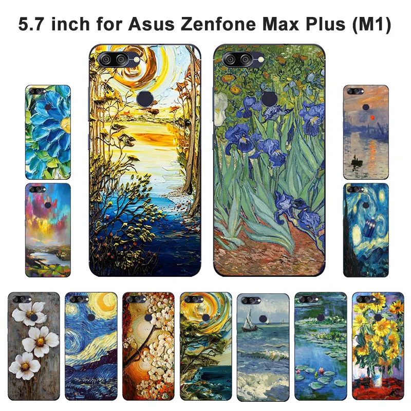 For Asus Zenfone Max Plus M1 Case Silicon Oil Painted Soft Back Phone Cover For Asus Zenfone Max Plus M1 ZB570TL X018D For Asus Zenfone Max Plus M1 Case Silicon Oil Painted Soft Back Phone Cover For Asus Zenfone Max Plus M1 ZB570TL X018D