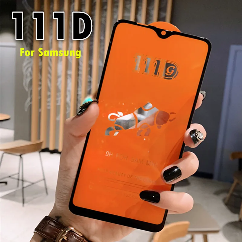 Изогнутое закаленное стекло 111D для Samsung Galaxy A6 A8 J4 J6 J8 plus A9 A7 2018 Защита экрана