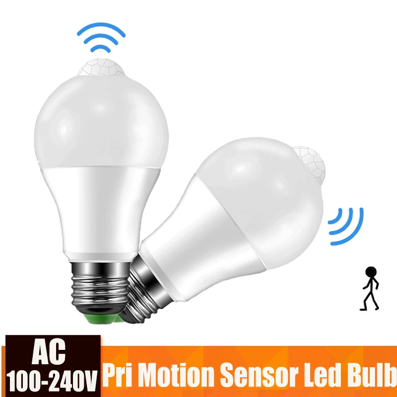  Led Bulb Light With Motion Sensor E27 5W 9W Smart Light Bulb 110V 220V PIR LED Bombillas For Home C - 33031897074