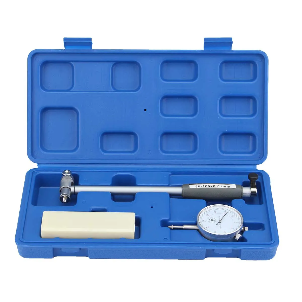  Engine Dial Bore Gauge Hole Indicator Dial Gauge Id Table Measure Range 50-160mm 0.01mm Accuracy Ki