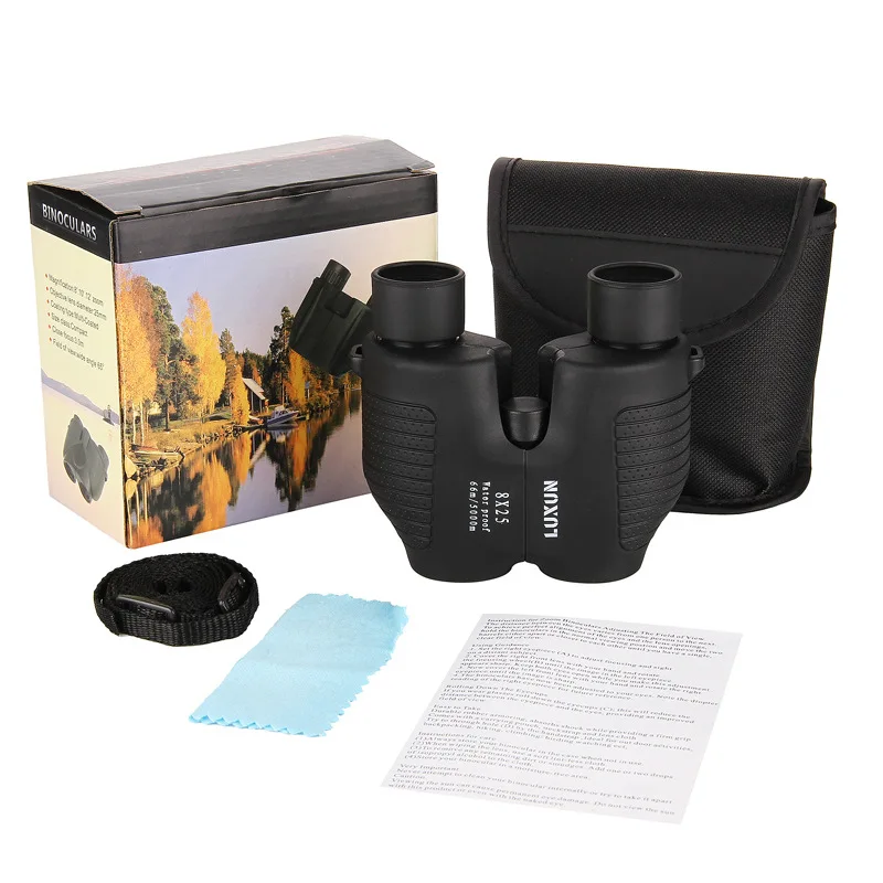 8X25 Auto Focus Non-focusing Waterproof Binoculars High Power HD Low Night Vision Pocket Army Military Portable Pocket Telescope 8X25 Auto Focus Non-focusing Waterproof Binoculars High Power HD Low Night Vision Pocket Army Military Portable Pocket Telescope