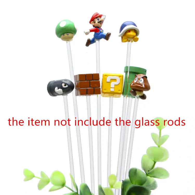 2017 Super Mario Bros Figure Mario Bullet Mushroom Tortoise Wall Well PVC Action Figure Model Toys DIY Decoration Gift