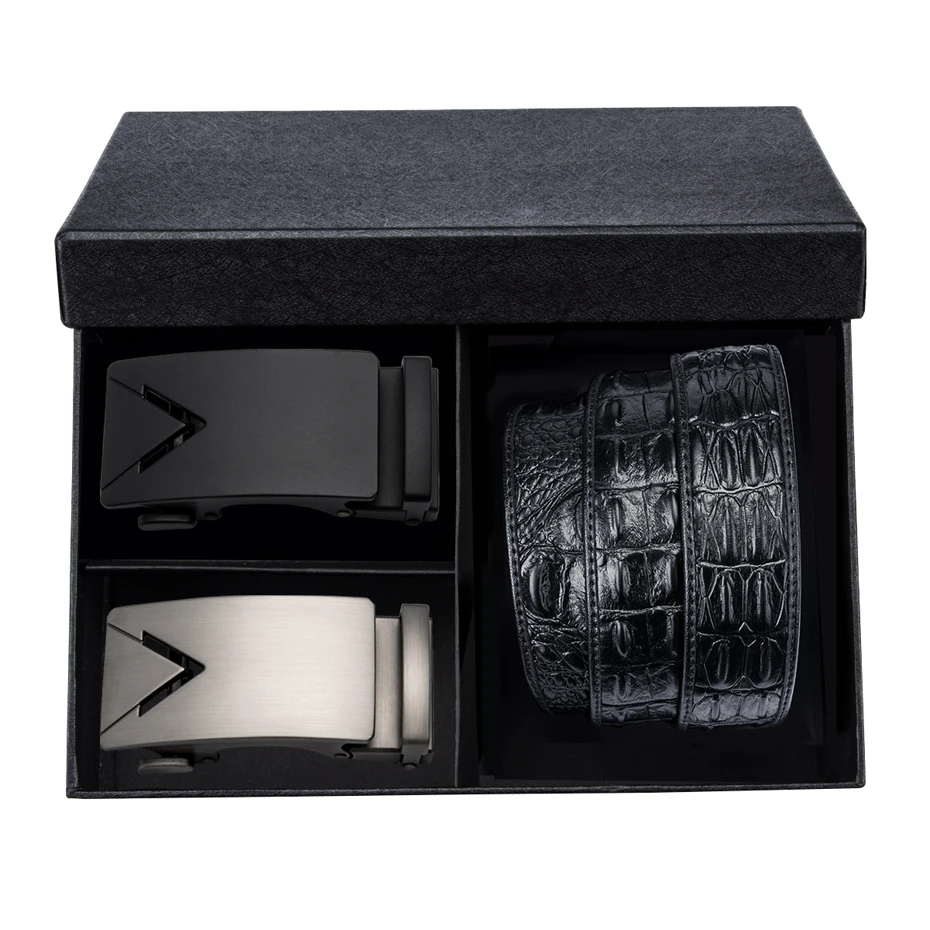 

DUBULLE Fashion Designers Automatic Buckle Genuine Leather Luxury Strap Male Belt for Men Business High Quality Wholease Belts