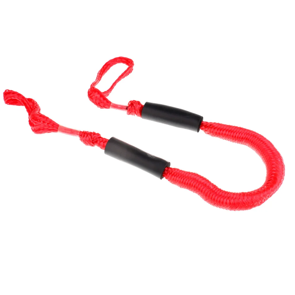3.5 ft Bungee Cord Rope Dock Lines Shock Cord Boat Docking Stretch with double Loops Marine Dock Bungee Tie 