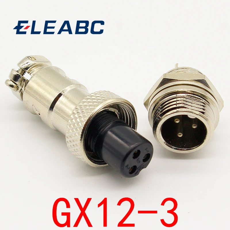 GX12 Aviation Circular Connector Male Plug& Female Socket Diameter 12mm UK 
