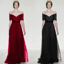 Сексуальное Милое вечернее платье; Robe De Soiree; высокое качество; Цвет черный, красный; Вечерние платья из тюля; настоящая фотография; vestido de festa