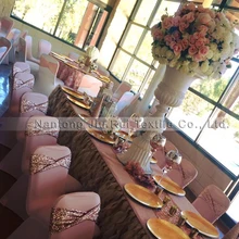 Красочные Роскошные 20 см* 75 см двойной перекрещивающийся стул полоса в блесток спандекс ткань 100 шт по оптовой цене