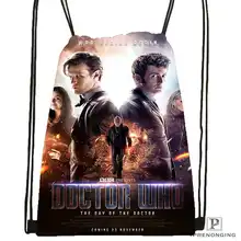 Customdoctor_who_brokenglassDrawstring рюкзак сумка для мужчин и женщин милый рюкзак(черная спинка) 31x40 см#20180611-03-152