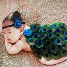 ; Новинка года; детская одежда для фотосъемки; одежда для малышей с изображением маленького павлина