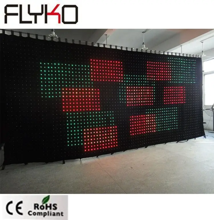 

Picture image display P9cm 3mx7m new rgb flexible vivid vision screen led dj curtain