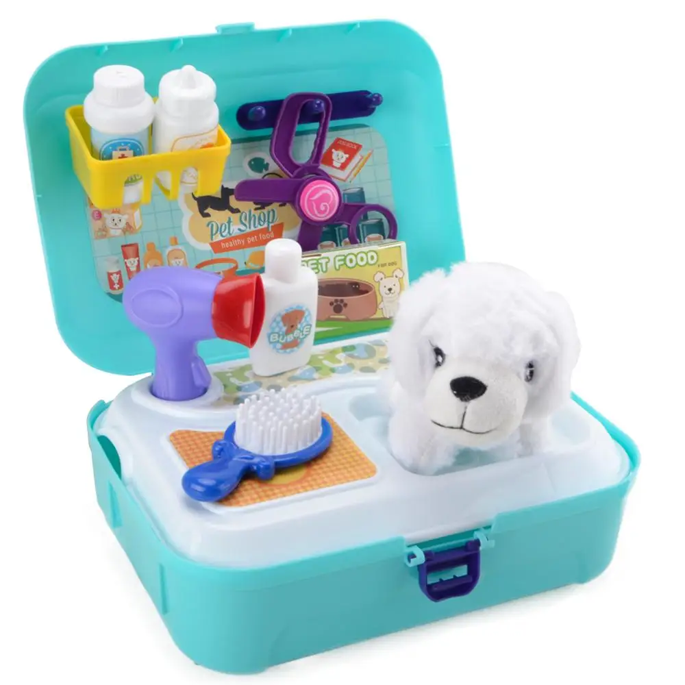 

Play Set for Toddlers Kids Toy with Plush Dog & Care Accessories