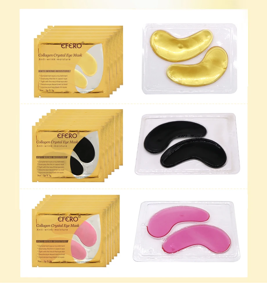 5/8/10/15packs Collagen Eye Mask Anti Aging Anti Puffiness Moisturizing Eye Masks Dark Circles Remover Eye Patches Gel Eye Pads