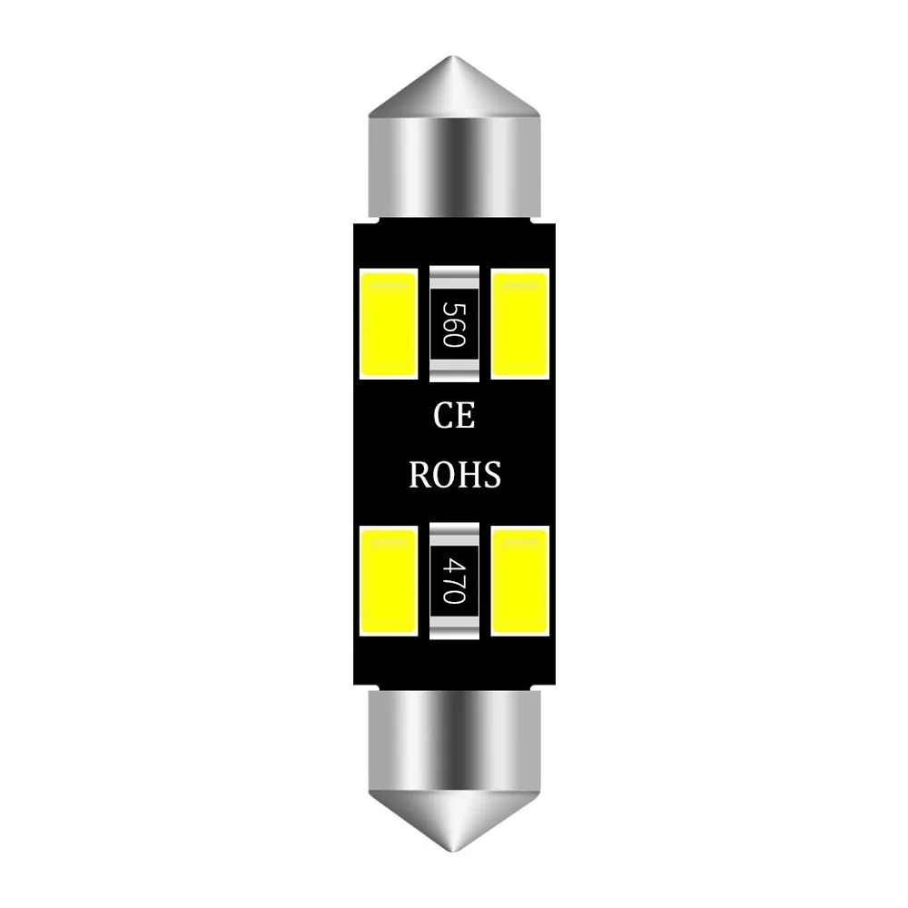 

1pcs Festoon 41mm LED Car Bulb C5W W5W 5630 SMD Light For Interior Reading Dome Lights Lamp