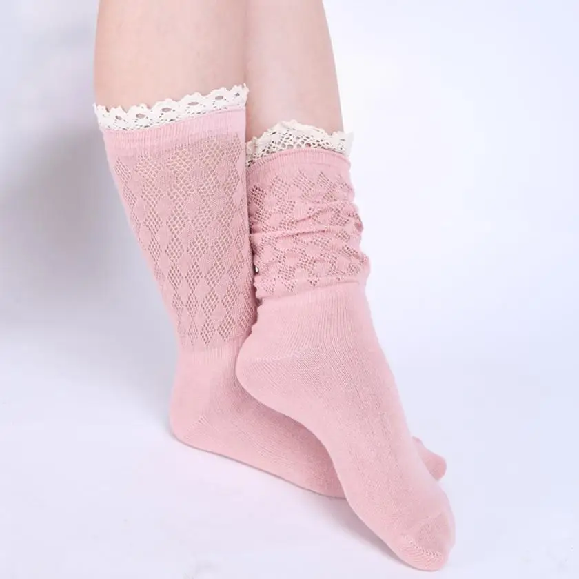 Newest Women Hollow Out Socks Lace Magnificent Crochet Knitted Leg ...