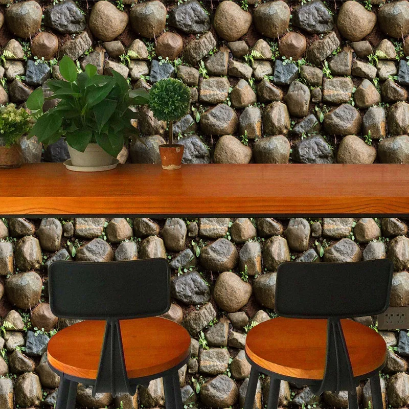 

Vintage Stone Self Adhesive Wallpaper 3D Waterproof Home Decor Wallpapers for Living Room Decorative Wall Stickers 45CM*100CM