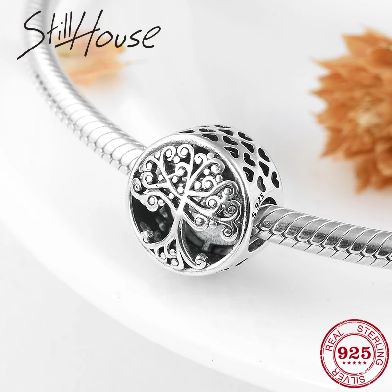 

New High Quality 925 Sterling Silver Family is where love grows Beads Fit Original Pandora Charm Bracelet Jewelry making