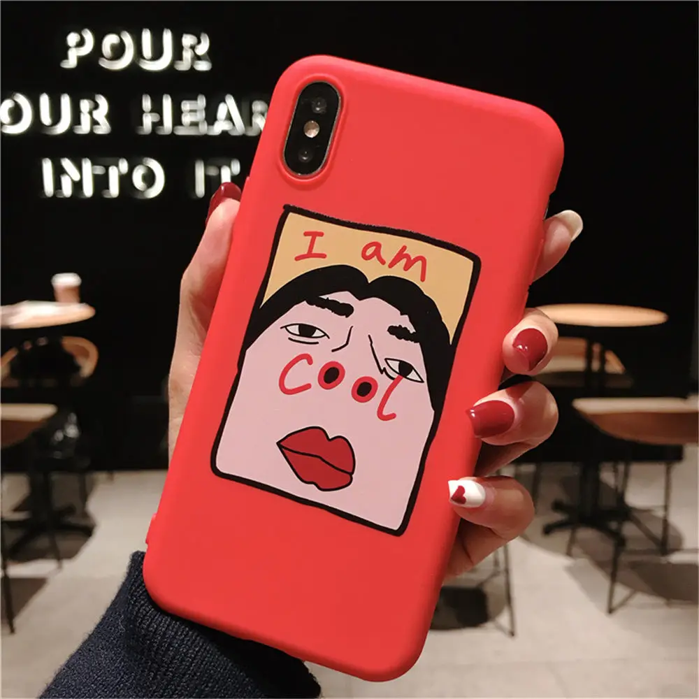 Силиконовый чехол Lovebay для телефона iPhone X, XR, XS, Max, 8, 7, 6, 6s Plus, 5S, SE, Забавный крутой узор, мягкая задняя крышка из ТПУ для iPhone 11 Pro