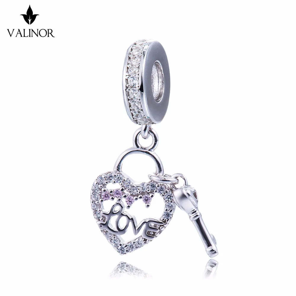 

Video! To love the lock 925 Sterling Silver beads charms fit Bracelets Never change color DDBJ104