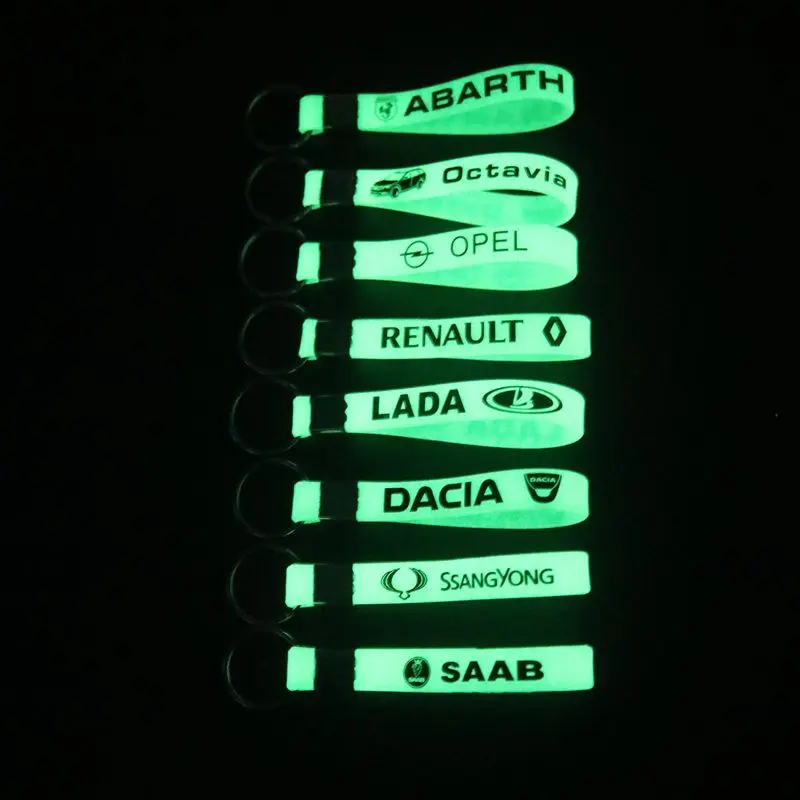 

Car Styling Luminous Silicone Sticker For BMW Mercedes Toyota Ford Audi VW Nissan Lada Skoda Opel Volvo Saab HONDA MAZDA kia rio