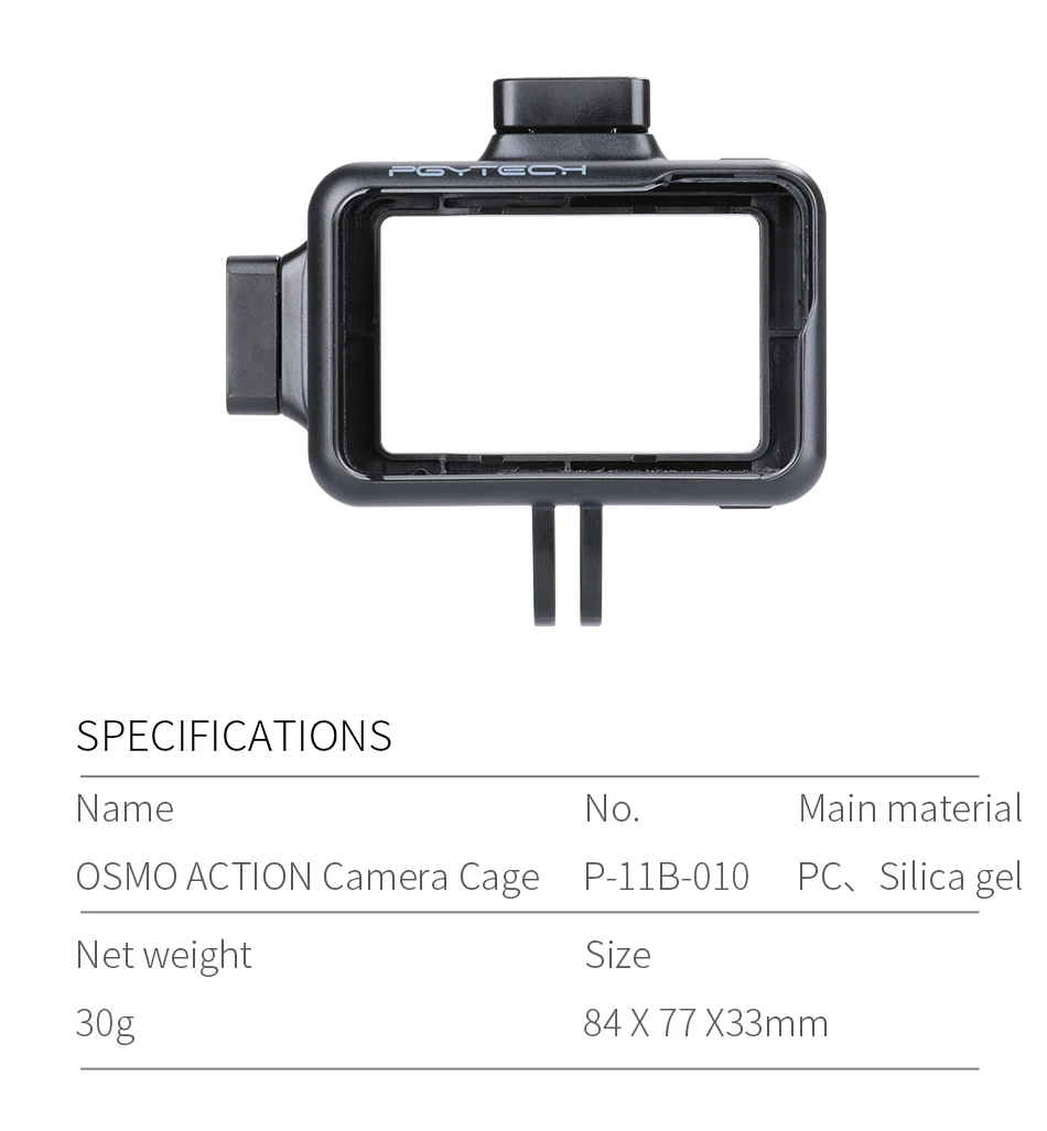 PGYTECH OSMO ACTION DJI Osmo Action Sports camera чехол Чехол Корпус штатив мини селфи палка микрофон светодиодный светильник аксессуары