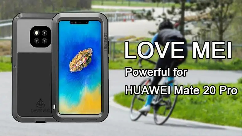 

LOVE MEI Metal Waterproof Case For Huawei Shockproof Cover For Mate 20 Pro