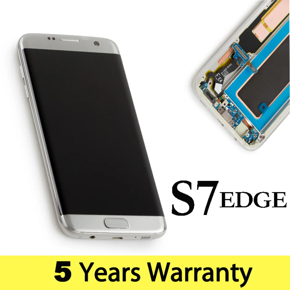 AMOLED 100% Оригинальный ЖК дисплей для Samsung S7 Edge G935 G935F экран Galaxy Edge|Экраны мобильных