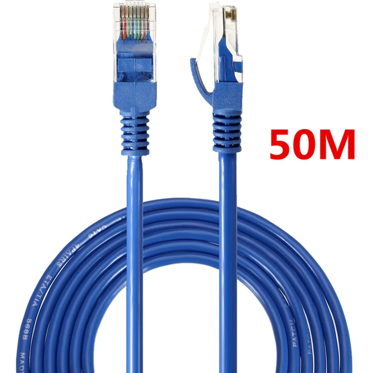 

DH212-213 Cat5/Cat5e RJ45 Ethernet LAN Network Cable Line 10Mbps 100Mbps 1000Mbps Computer Cable Blue Networking Wire