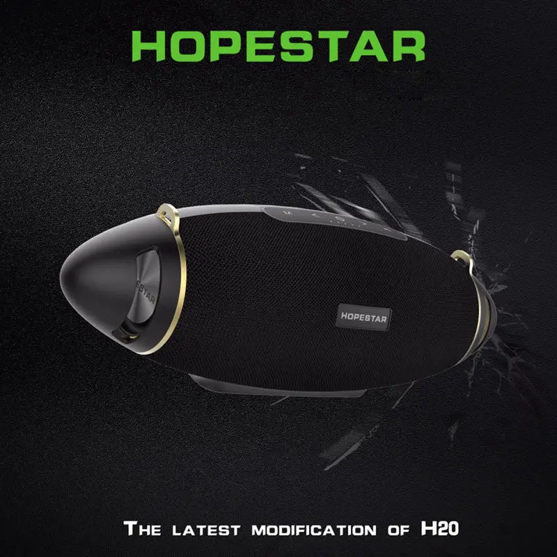 HOPESTAR H20 регби 30 Вт Bluetooth динамик Колонка ПК беспроводной портативный мини Водонепроницаемый мега бас стерео открытый сабвуфер Tf Usb