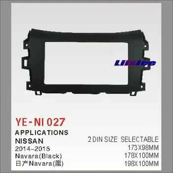 

2 DIN Car Refitting Frame Panel For Nissan Navara Radio Stereo CD DVD Player NAVI Navigation / Dashboard ABS Fascia Kits