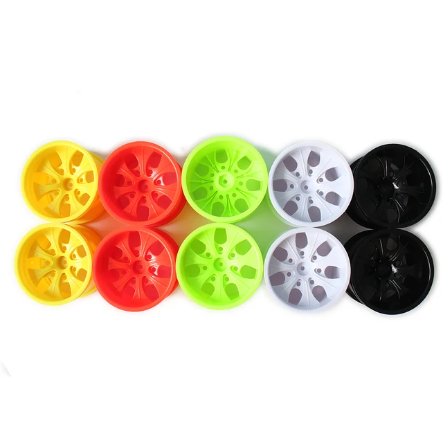 Special Price RCAWD 2PCS Wheel Rim w/o Tire For Rc Car 1/10 Big Foot 78mm Monster TruckTyre HSP Himoto HPI Redcat Rubber Plastic 7 10 Spoke