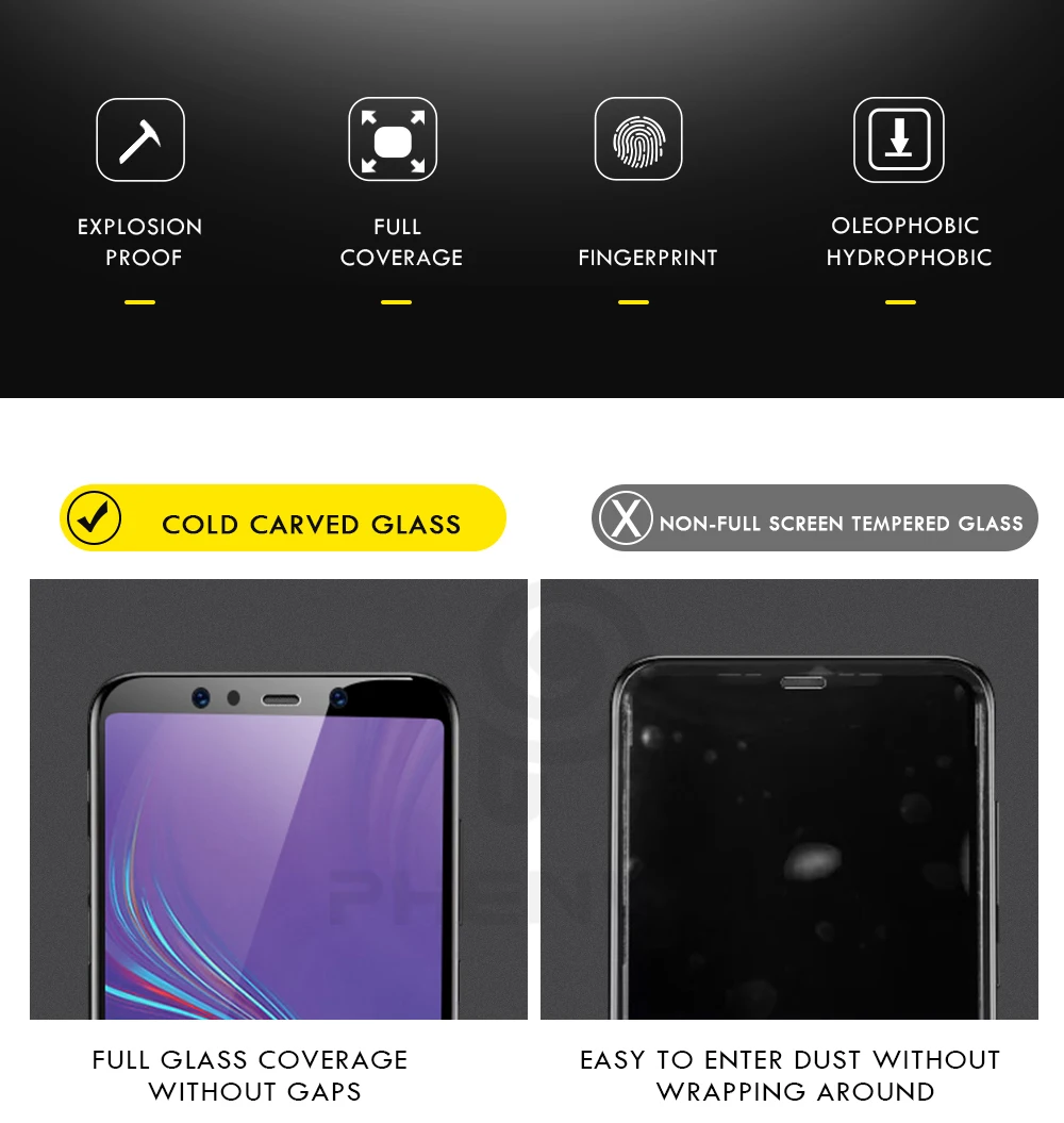 for galaxy a7 2018 glass protector  (2)