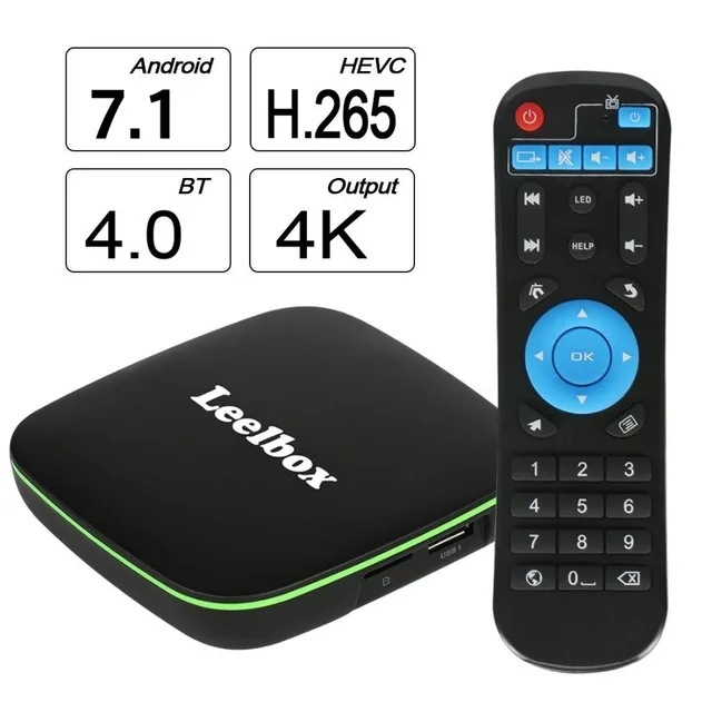 Wholesale! 2018 Version Leelbox Q1 Android 7.1 TV Box 1GB 8GM with BT 4