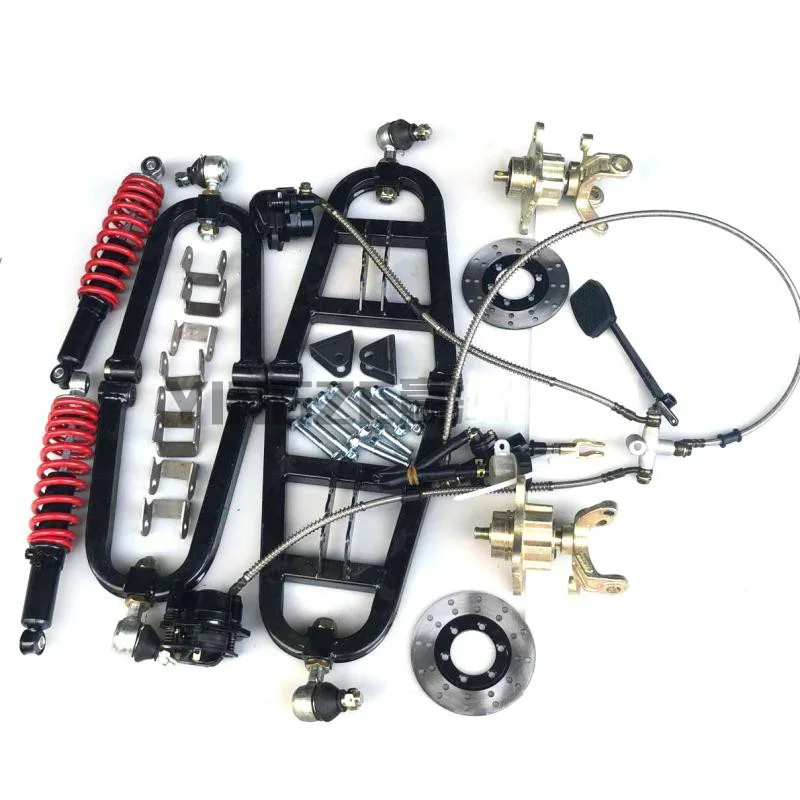 

Go Kart Karting Four Wheel Spindle 100/14MM Wheel Flange Sitting Quad Buggy ATV Front Suspension Shock Absorbers Swingarms