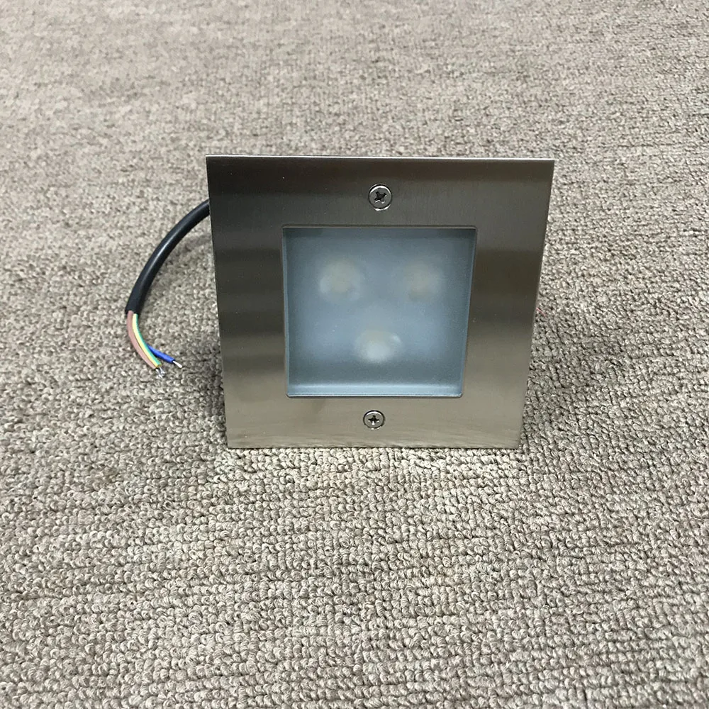 Наружный 1 Вт 2 Вт 3 Вт 4 Вт светодиодный ступенчатый светильник IP68 алюминиевый Встроенный лестничный угловой светильник водонепроницаемый встраиваемый настенный лестничный светильник